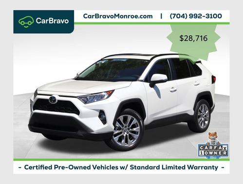 Blizzard Pearl 2021 Toyota RAV4 XLE Premium