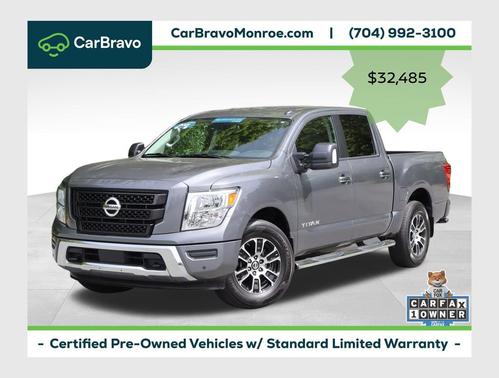 Gun Metallic 2021 Nissan Titan Crew Cab SV 4x4