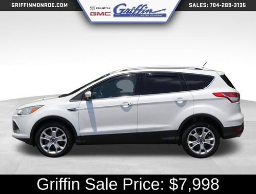 White Platinum Tricoat 2014 Ford Escape Titanium