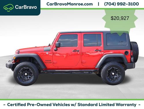 Firecracker Red Clearcoat 2018 Jeep Wrangler JK Unlimited Sport 4x4