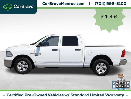 Black Clearcoat 2022 RAM 1500 Classic Tradesman Crew Cab 4x4 5'7  Box