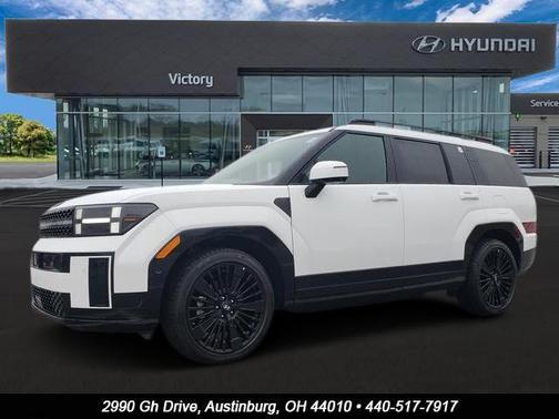 White 2026 Hyundai SANTA FE HEV Calligraphy