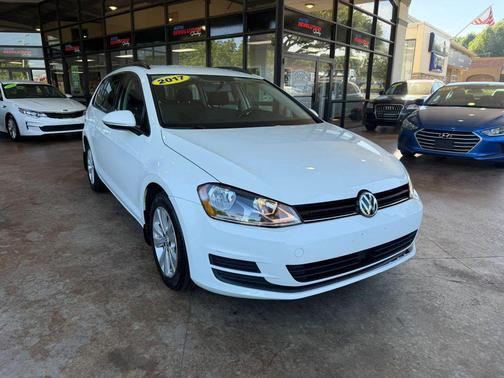 Pure White 2017 Volkswagen Golf SportWagen TSI S