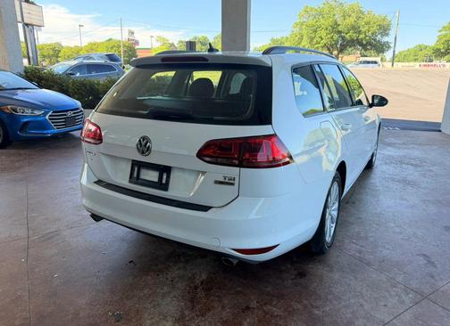 Pure White 2017 Volkswagen Golf SportWagen TSI S