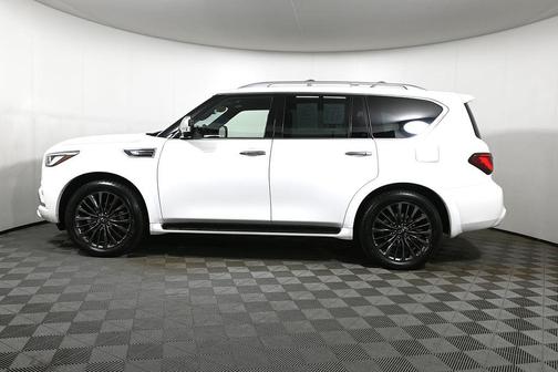Moonstone White 2023 INFINITI QX80 SENSORY AWD