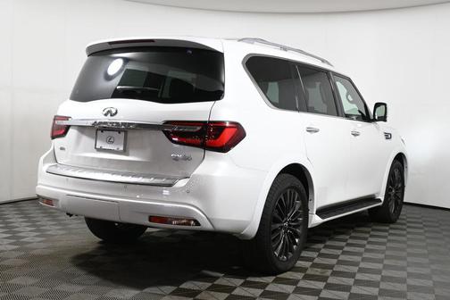 Moonstone White 2023 INFINITI QX80 SENSORY AWD