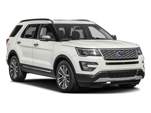 White Platinum Metallic Tri-Coat 2017 Ford Explorer Platinum