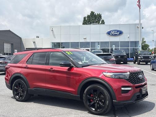 Rapid Red Metallic Tinted Clearcoat 2021 Ford Explorer ST