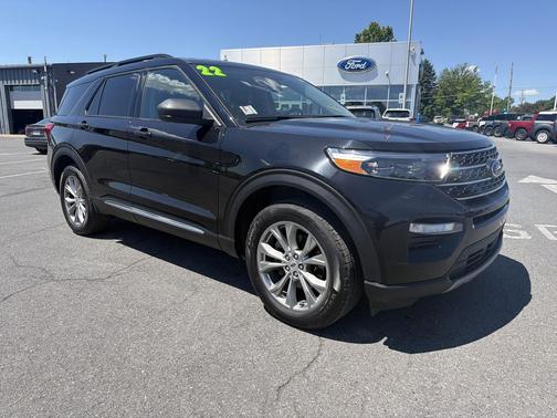 Agate Black Metallic 2022 Ford Explorer XLT