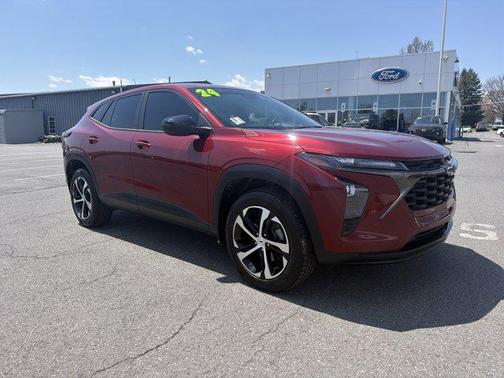 Crimson Metallic 2024 Chevrolet Trax FWD 1RS
