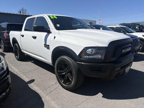 Bright White Clearcoat 2024 RAM 1500 Classic Warlock Crew Cab 4x4 5'7' Box