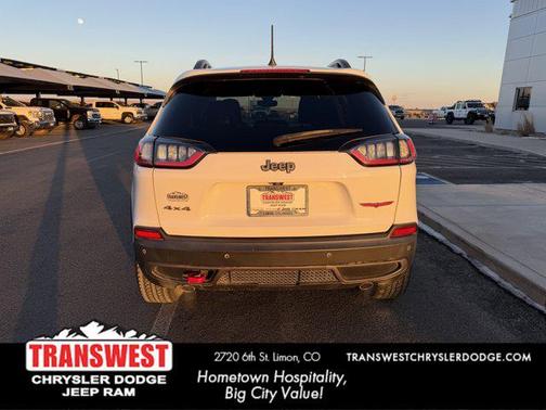 Bright White Clearcoat 2020 Jeep Cherokee Trailhawk