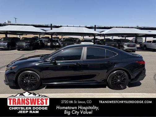 Midnight Black Metallic 2025 Toyota Camry SE