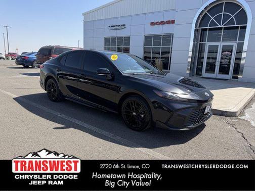 Midnight Black Metallic 2025 Toyota Camry SE