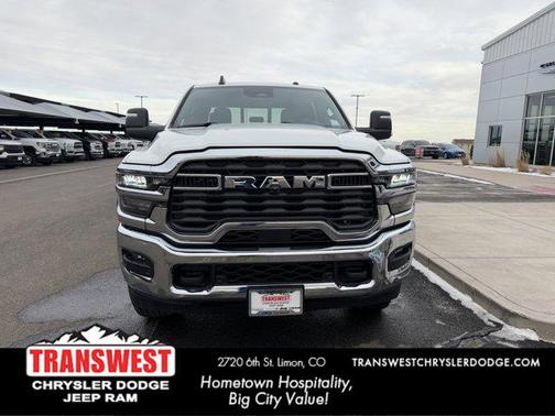 Bright White Clearcoat 2026 RAM 3500 Tradesman Crew Cab 4x4 8' Box