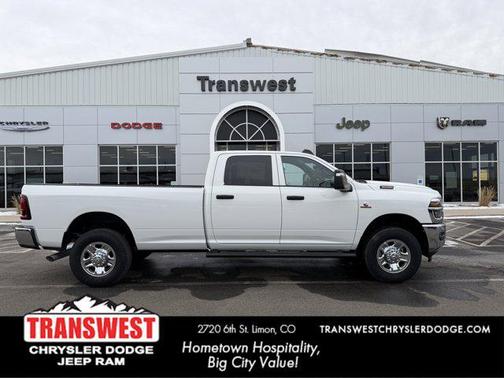 Bright White Clearcoat 2026 RAM 3500 Tradesman Crew Cab 4x4 8' Box