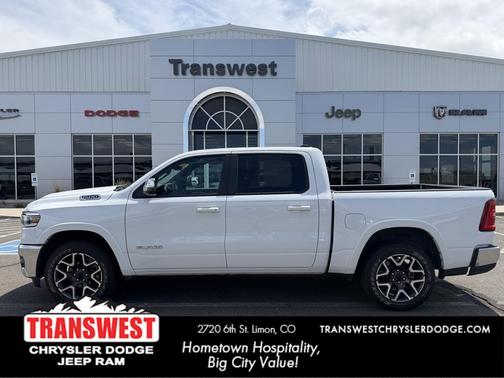 Bright White Clearcoat 2025 RAM 1500 Laramie