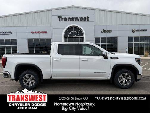 Summit White 2025 GMC Sierra 1500 SLT