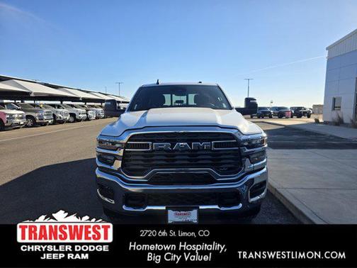 Bright White Clearcoat 2026 RAM 3500 Tradesman Crew Cab 4x4 8' Box