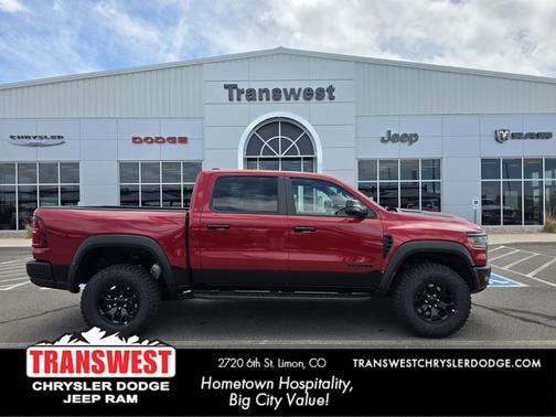 Molten Red Pearlcoat 2026 RAM 1500 RHO Crew Cab 4x4 5'7' Box
