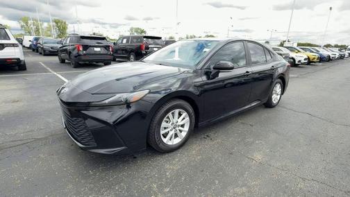 Midnight Black Metallic 2025 Toyota Camry LE