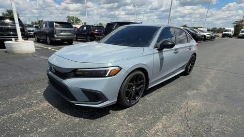 Aegean Blue Metallic 2023 Honda Civic Sport