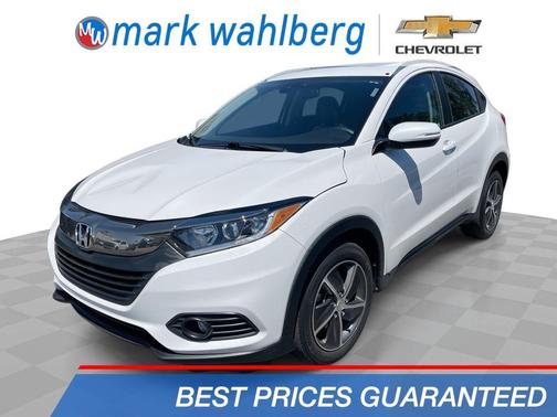 White 2021 Honda HR-V EX