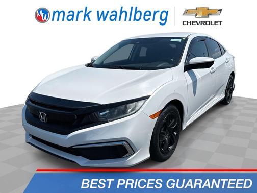 White 2020 Honda Civic LX