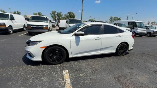 White 2020 Honda Civic LX