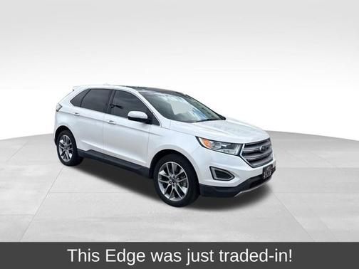 WHITE PLATINUM MET TRI-COAT 2018 Ford Edge TITANIUM