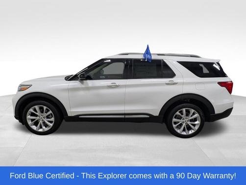STAR WHITE MET TRI-COAT 2022 Ford Explorer PLATINUM
