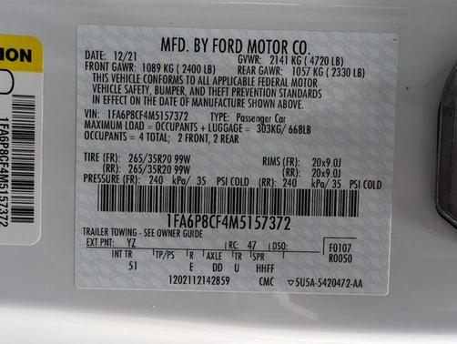 2021 Ford Mustang GT PREMIUM