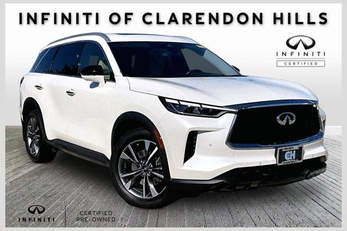 Majestic White 2023 INFINITI QX60 Luxe