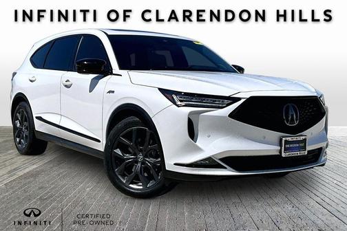 Platinum White Pearl 2023 Acura MDX A-Spec