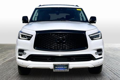 Moonstone White 2021 INFINITI QX80 PREMIUM SELECT