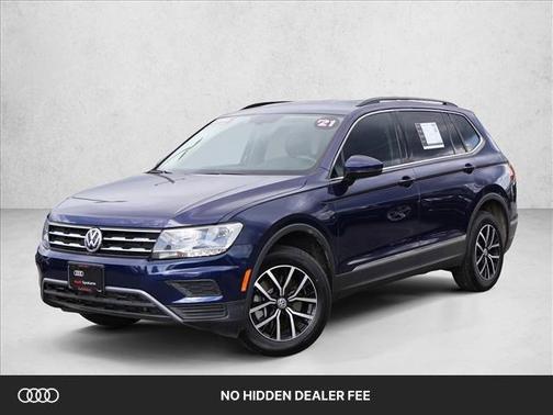 Atlantic Blue Metallic 2021 Volkswagen Tiguan 2.0T SE 4MOTION