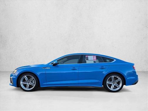 Turbo Blue Metallic 2022 Audi A5 Sportback 45 S Line Premium Plus