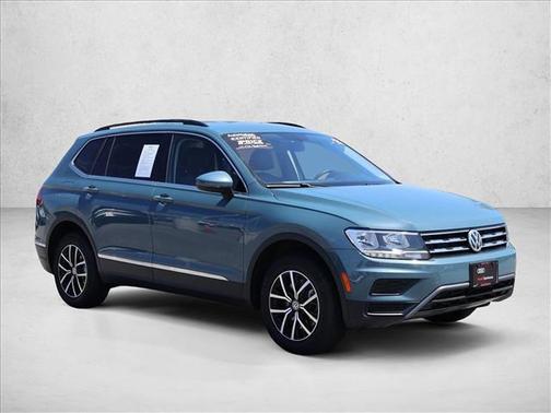 Green 2021 Volkswagen Tiguan 2.0T SE R-Line Black 4MOTION