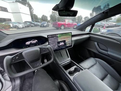 Pearl White Multi-Coat 2023 Tesla Model X Plaid Tri Motor All-Wheel Drive