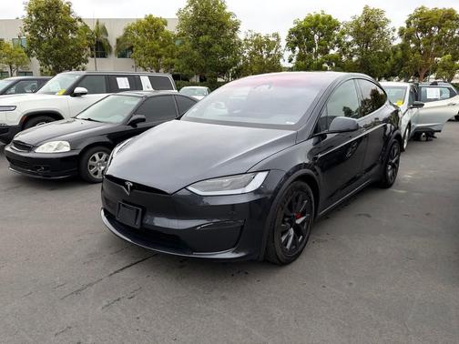 Stealth Grey 2024 Tesla Model X Plaid Tri Motor All-Wheel Drive