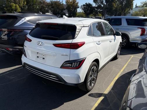 Lunar White 2023 Hyundai KONA EV Limited