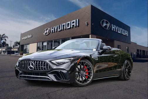 Obsidian Black Metallic 2022 Mercedes-Benz AMG SL 55 Base