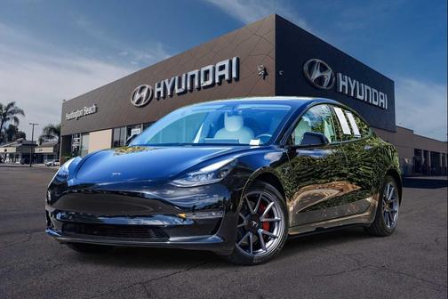 Solid Black 2021 Tesla Model 3 Standard Range Plus