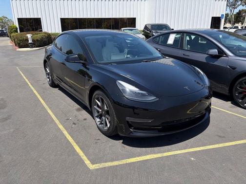 Solid Black 2021 Tesla Model 3 Standard Range Plus
