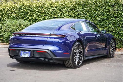 Blue 2021 Porsche Taycan 4S