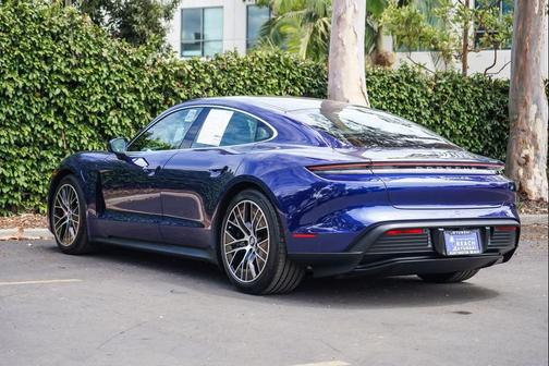 Blue 2021 Porsche Taycan 4S