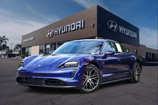 Blue 2021 Porsche Taycan 4S