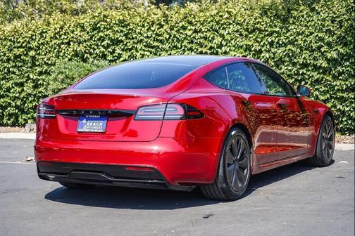 Red 2023 Tesla Model S AWD