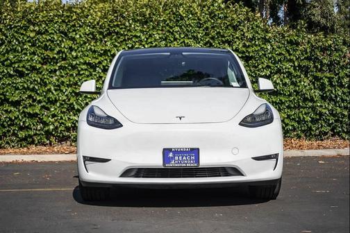 Pearl White Multi-Coat 2021 Tesla Model Y Long Range Dual Motor All-Wheel Drive