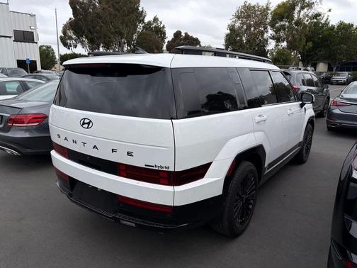 Serenity White 2025 Hyundai SANTA FE HEV Calligraphy